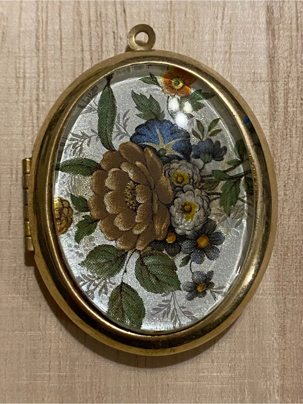 Vintage Floral Locket Pendant
